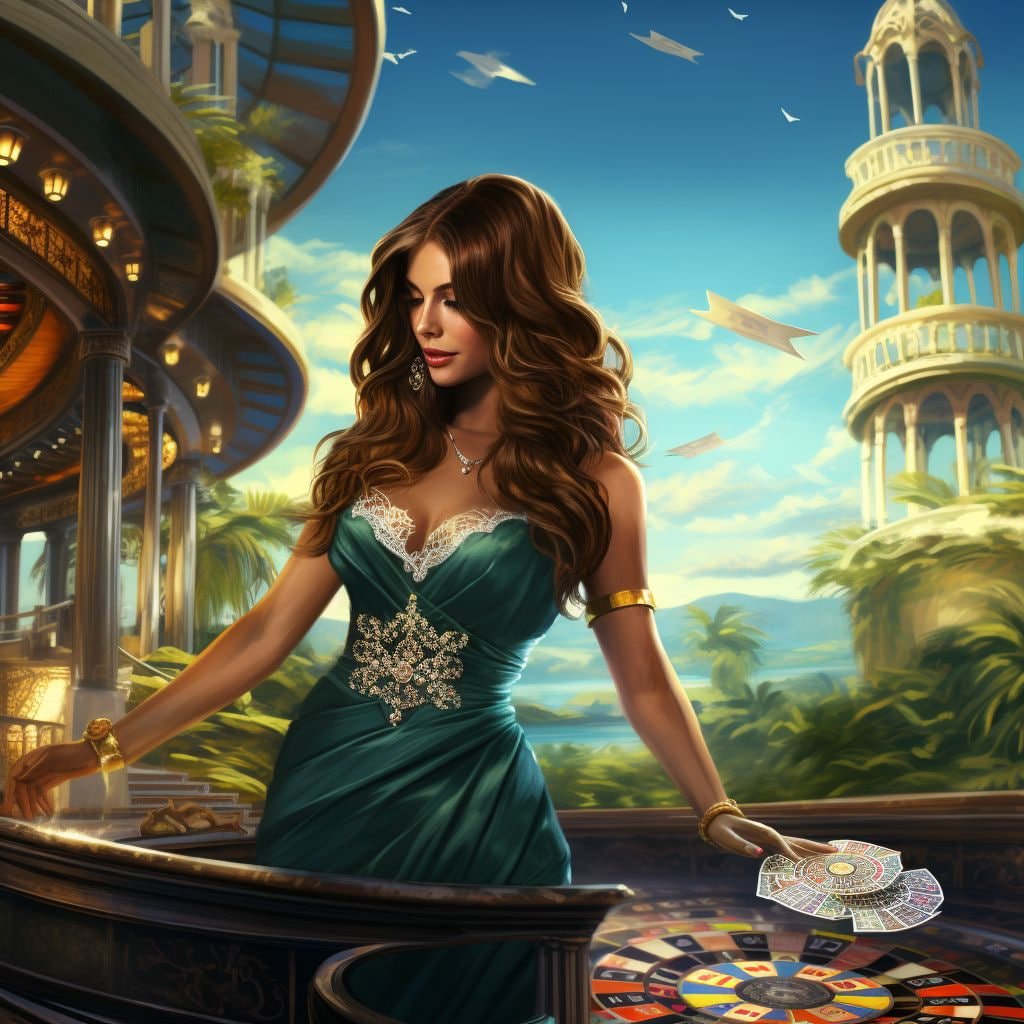 Progressive Jackpot Slots ဂိမ်း Wheel ပေါ်ဆုကြီးဖတ်နေသောမြင်ကွင်း